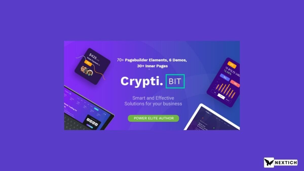 CryptiBIT – Technology, Cryptocurrency, ICO/IEO Landing Page WordPress theme - Image 1
