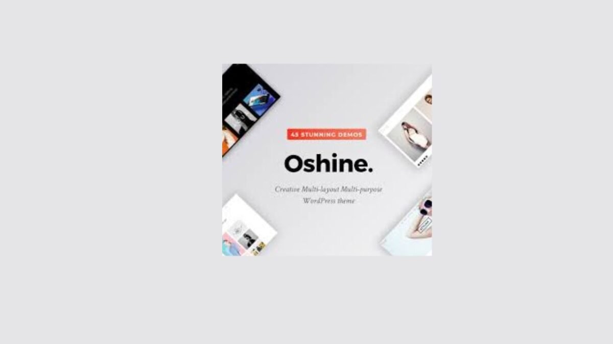 Oshine – Multipurpose Creative Theme - Image 1