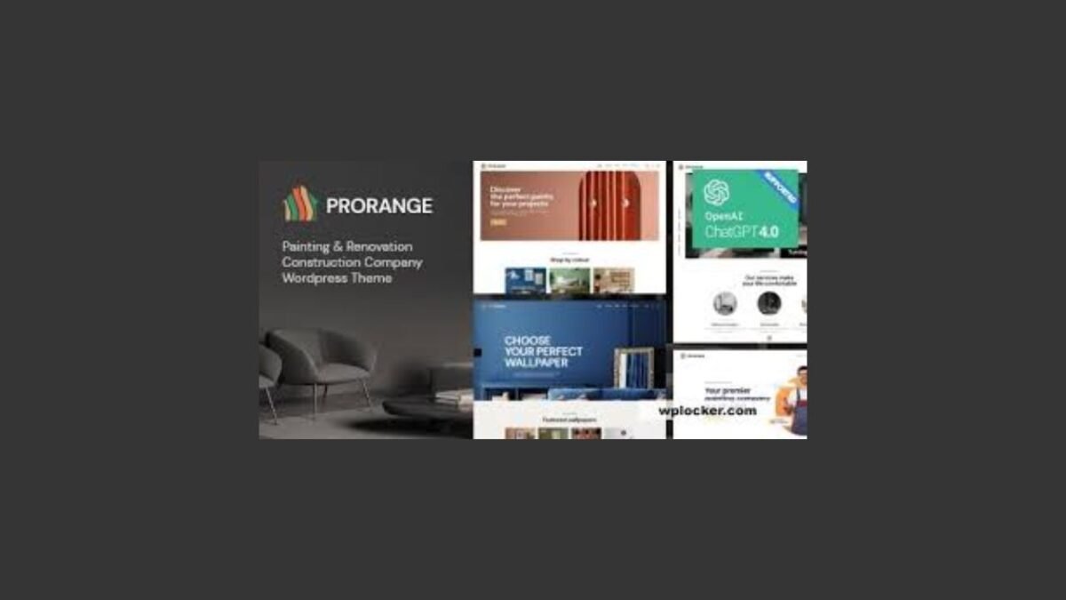 ProRange | Painting and Renovation Construction Company WordPress Theme - Image 1