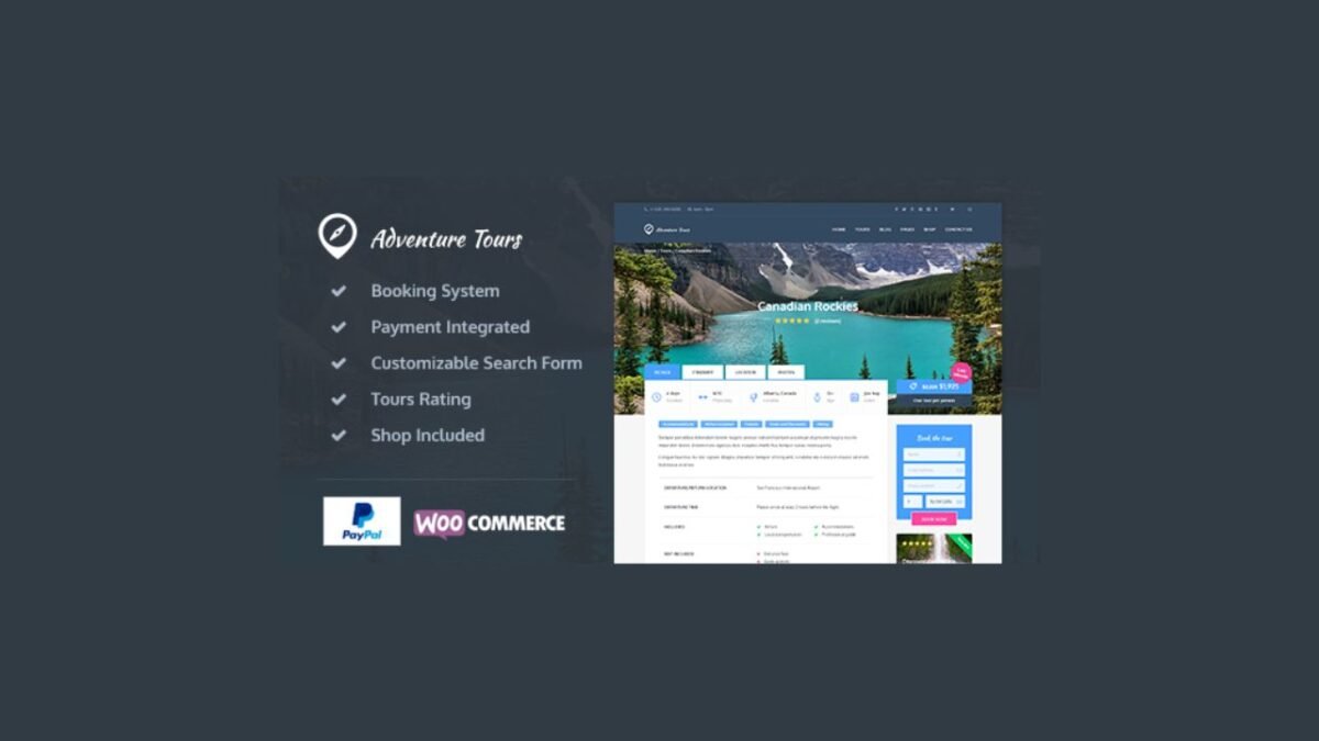 Adventure Tours – WordPress Tour/Travel Theme - Image 1