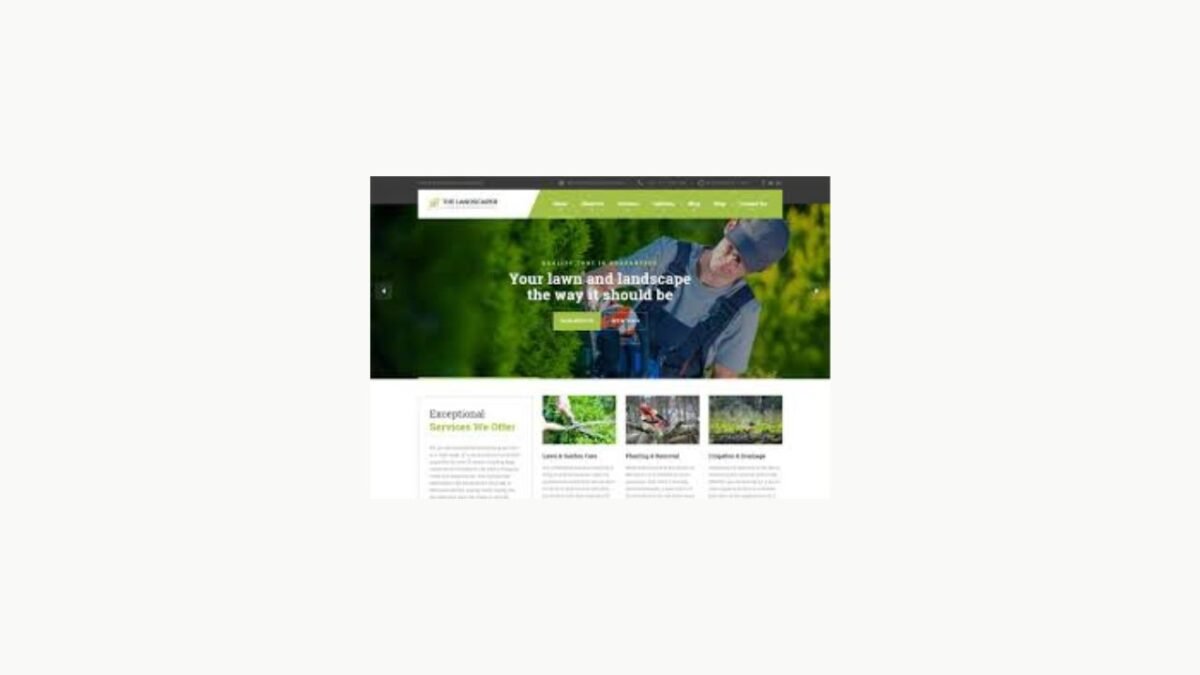 The Landscaper – Lawn & Landscaping WP Theme - Image 1