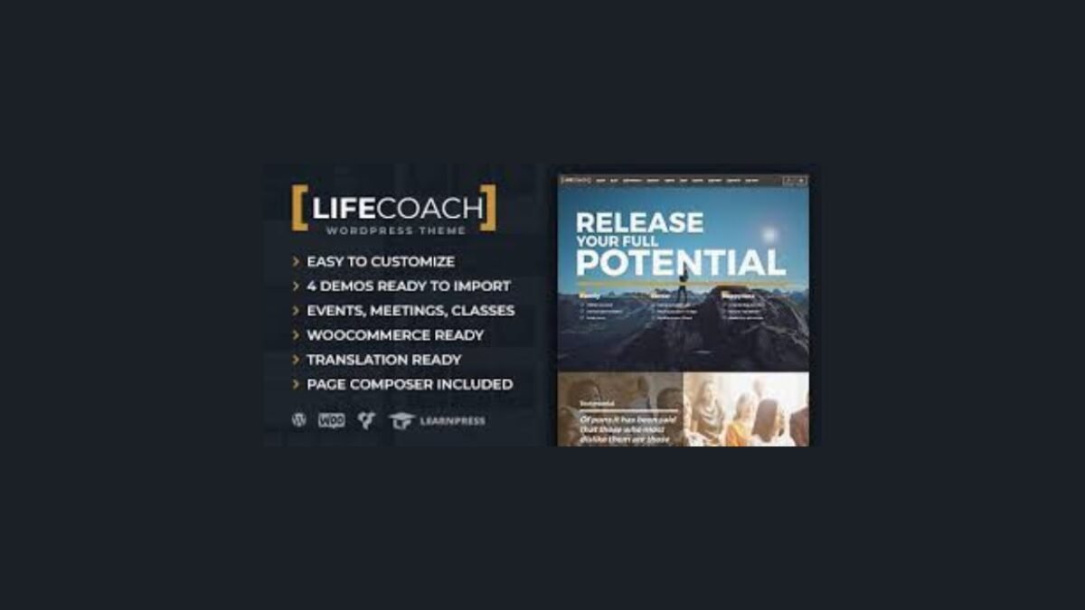 Life Coach WordPress Theme - Image 1