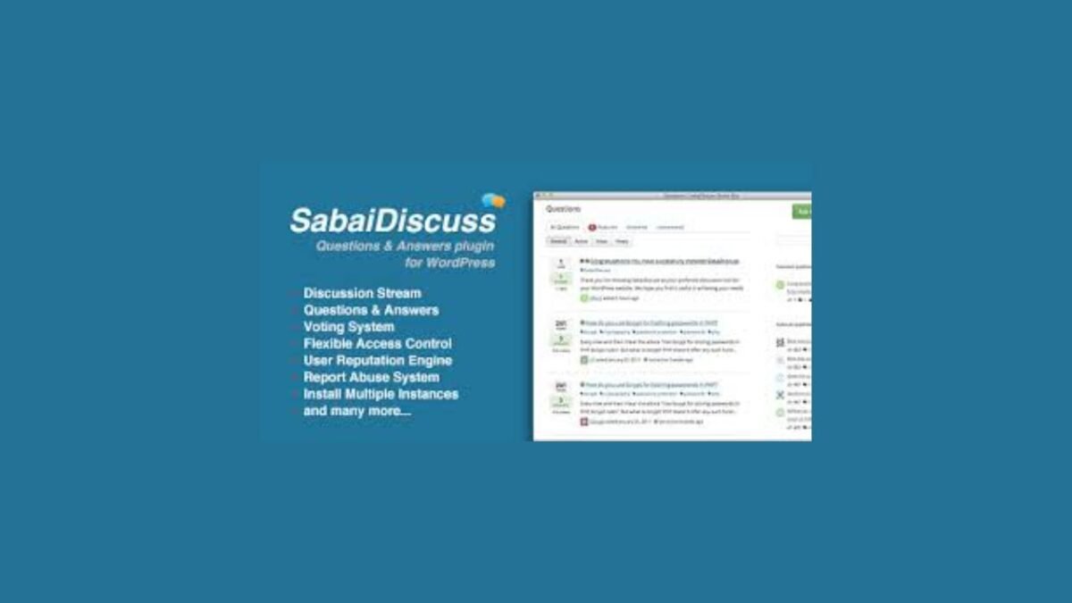 Sabai Discuss Plugin for WordPress - Image 1