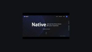 Native – Stylish Multi-Purpose Creative WP Theme